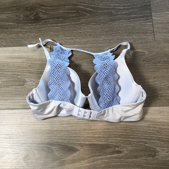 Aerie Sunnie Full Coverage Light Blue Lace Underwire Bra Womens Size 34C - Picture 6 of 6